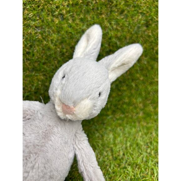 JellyCat Gray Bashful Bunny Rabbit Bean Filled STUFFED ANIMAL PLUSH Soft Toy - Picture 3 of 8